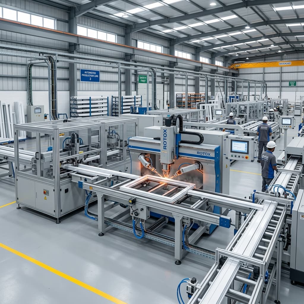 Automated uPVC production factory